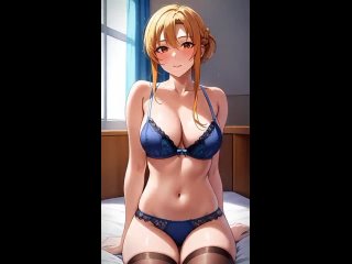 asuna yuuki - tik-tok animation; 3d sex porno hentai; (by @stable diffusion) [sao | sword art online]