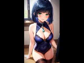 yelan - tik-tok animation; 3d sex porno hentai; (by @stable diffusion) [genshin impact]