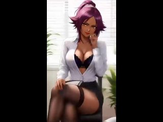 yoruichi shihouin - tik-tok animation; office lady; stockings; 3d sex porno hentai; (by @stable diffusion) [bleach]